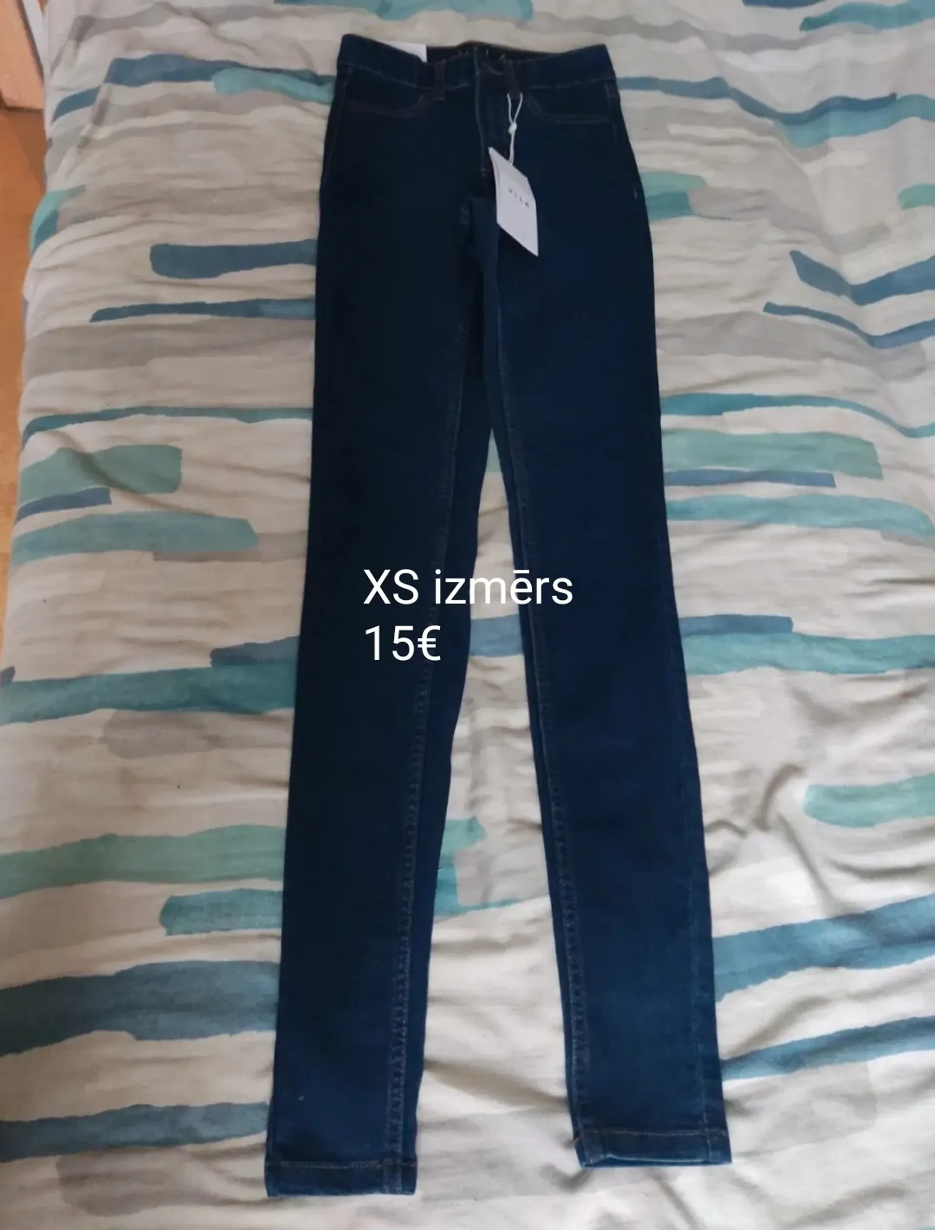 VILA tamsiai mėlyni džinsai, dydis XS, 1 nuotrauka iš 1